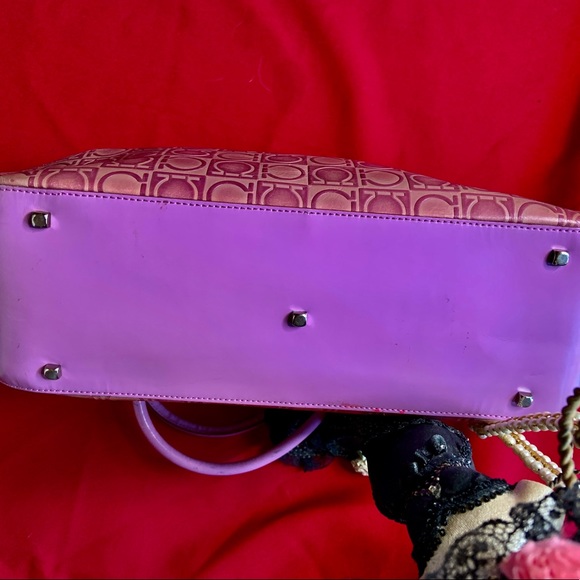 SALVATORE FERRAGAMO LAVENDER GANCINI SHOULDER BAG/PURSE - Picture 2 of 15